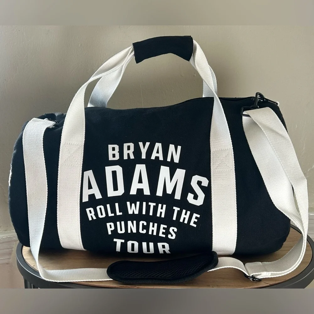 NEW! Bryan Adams “Roll With The Punches”Tour Duffel Bag, Laminate & Lanyard Set
